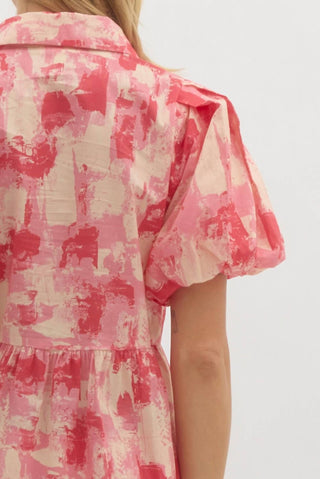 Entro - Abstract Print Top