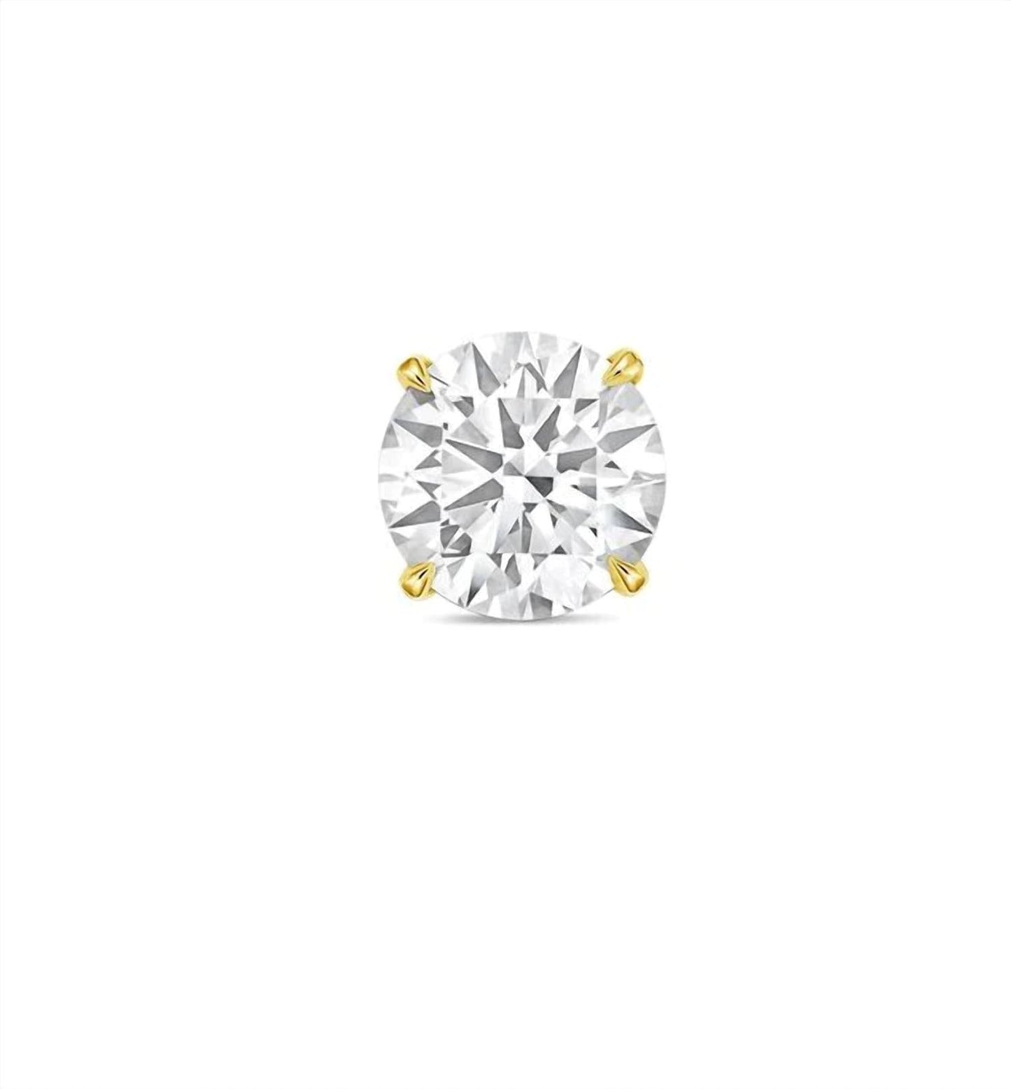 Diana M Jewels - 0.50 Cts Round Lab Grown Stud Earrings