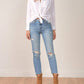 Elan - St. Barths Breezy Long Sleeve Button Down Top
