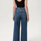 Agolde - Dame High Rise Wide Leg Cut Hem Jean