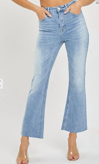 Risen - Jeans High Rise Crop Flare Jeans