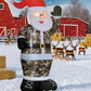 Christmas Inflatables Outdoor Decorations Santa Claus Wearing Camouflage