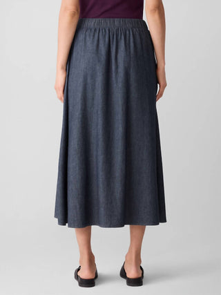 Eileen Fisher - Airy Organic Cotton Twill Pocket Skirt