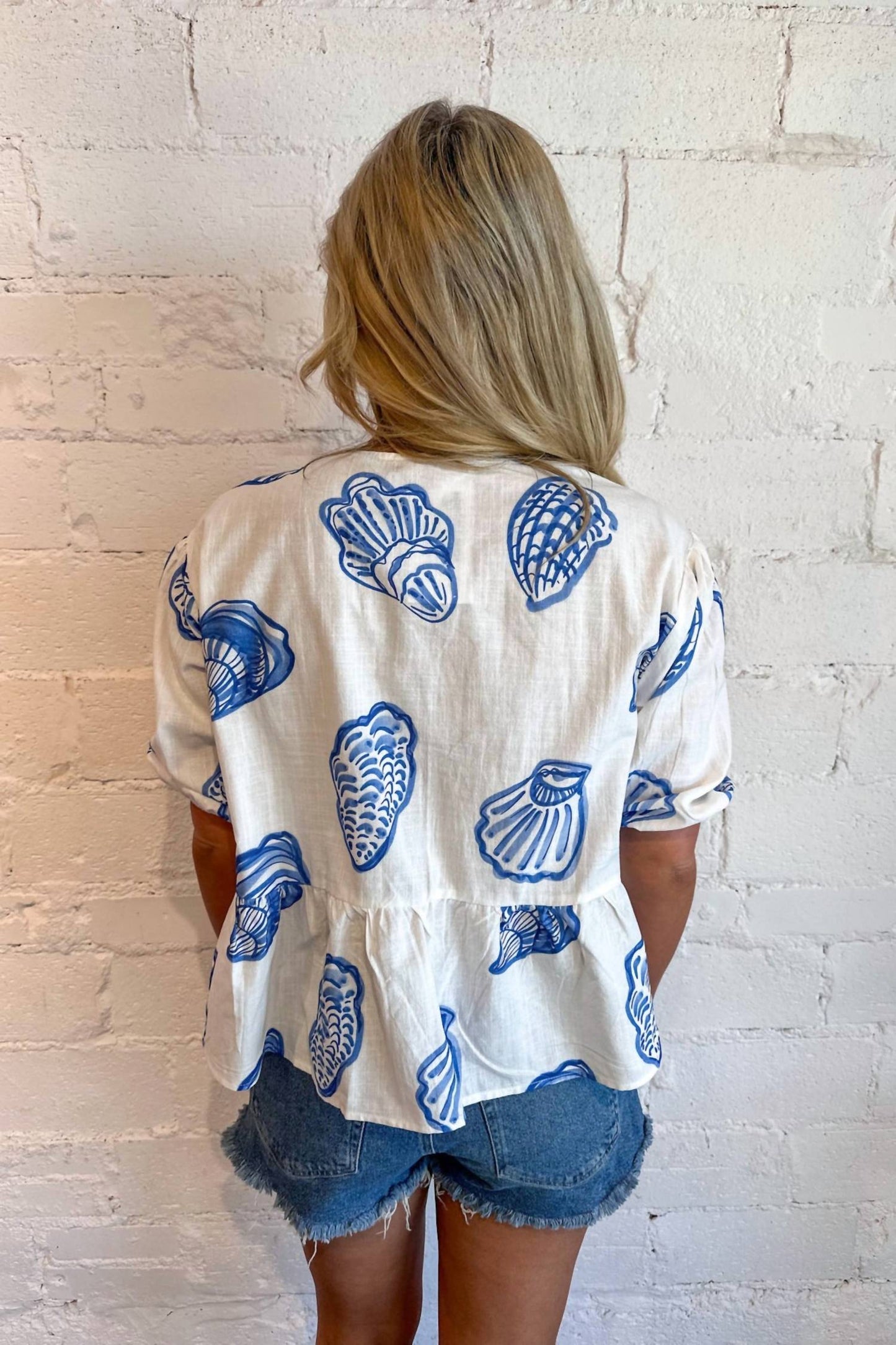 Bailey Rose - By The Sea Peplum Top