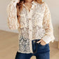 White Birch - Vintage Lace Button Up Blouse