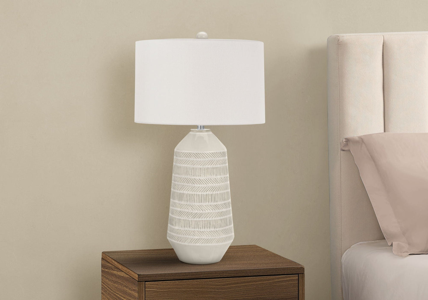Contemporary Lighting Table Lamp - Ceramic Cream