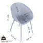 2 Piece Durable Single Chair With Hollow Out Design