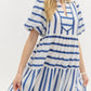 Entro - Striped Midi Dress