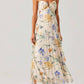 Astr - Women's Emese Floral Pleated Maxi Dress