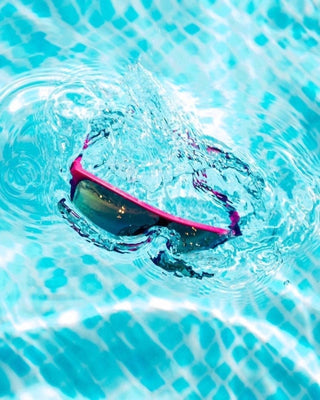 Far Out Sunglasses - Polarized Retros Pink Lens