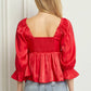 Entro - Iridescent Babydoll Top,