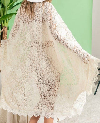 Bibi - Lacey Oversized Lace Cocoon Cardigan