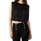 Steve Madden - Cherra Crewneck Bubble Hem Top