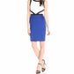 Calvin Klein - Sleeveless Fitted Sheath Neoprene Colorblock Scuba Dress