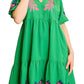 Umgee - Embroidered V-neck Dress