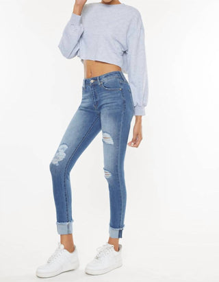 Kancan - Gemma Mid Rise Ankle Skinny Jean