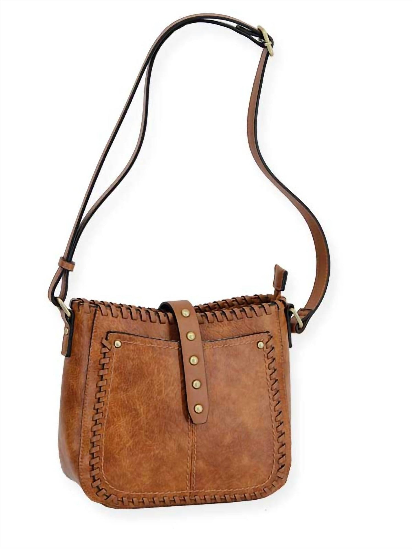 Mc Handbags - Women's Pond Vegan Leather Whipstitch Crossbody Bag