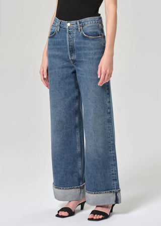 Agolde - Dame High Rise Wide Leg Petite Jean