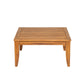 6 Piece Acacia Wood Outdoor Modular Sectional with Daybed and Tea Table