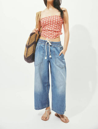 Free People - Easy Peasy Pull On Relaxed Jeans