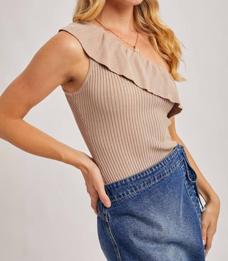 Bluivy - Gemma Ruffled One Shoulder Top
