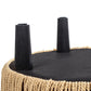 Yolanda 24" Round Upholstered Accent Ottoman - Deep Brown Velvet