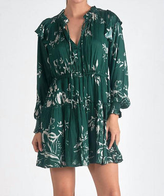 Elan - Flouncy Floral Print Dress