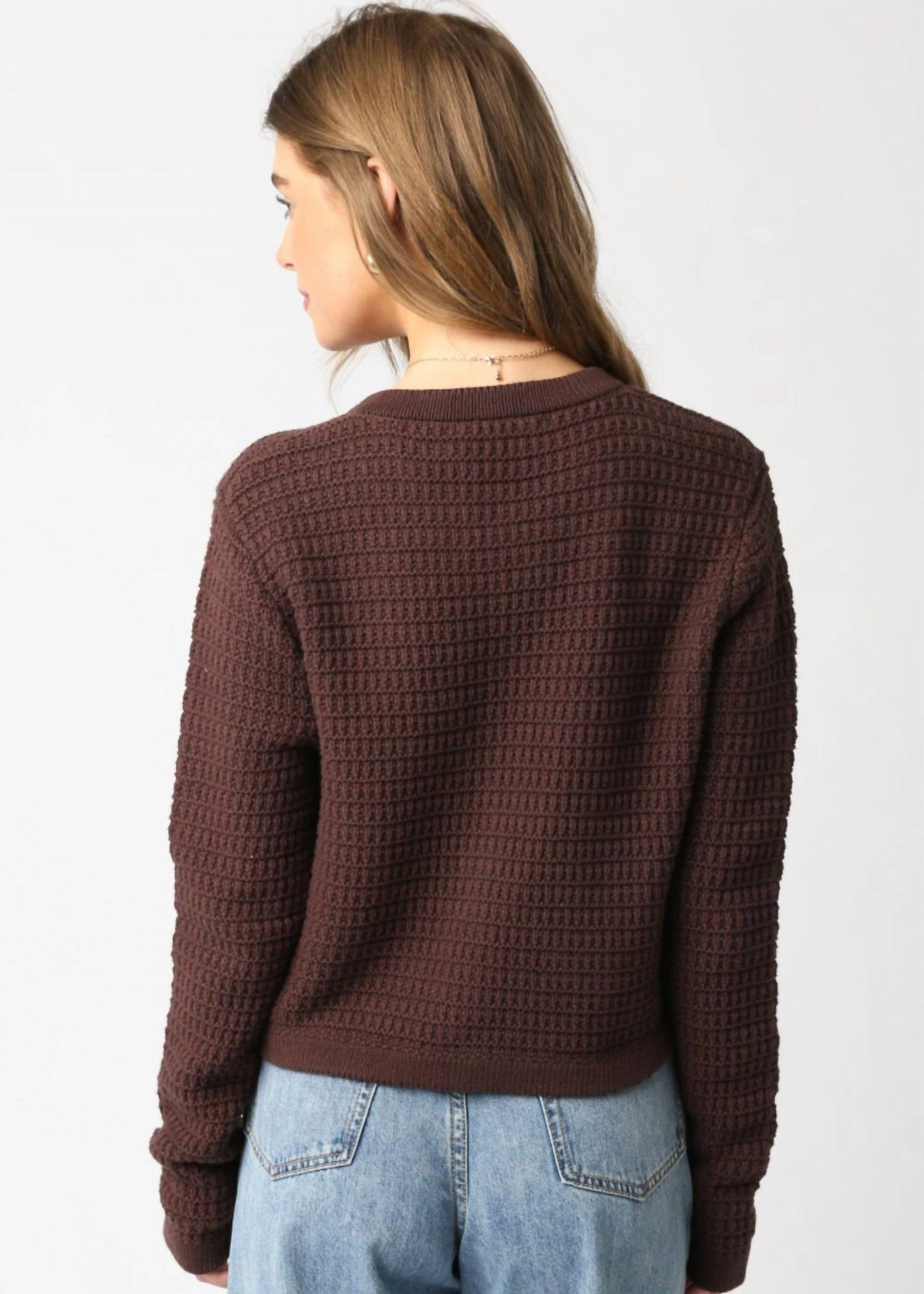Olivaceous - Maggie Button Sweater