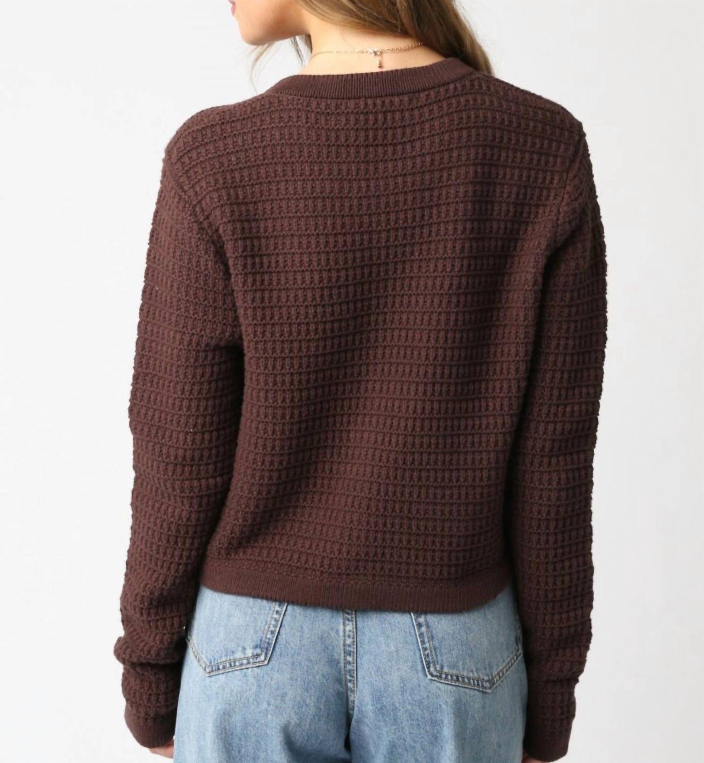 Olivaceous - Maggie Button Sweater
