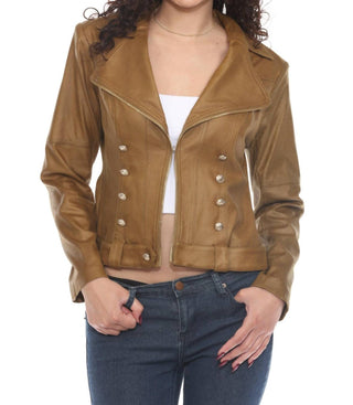 Insight - Vegan Leather Military Jacket