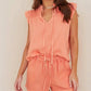 Bella Dahl - Sleeveless Smocked Ruffle Top