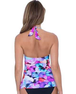 Profile By Gottex - V-Neck Halter Cross Over Tankini Top