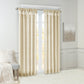 Twist Tab Lined Window Curtain Panel Champagne 50x95