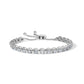 14K White Gold 6.00 Cttw Diamond 4â€-10â€ Adjustable Bolo Tennis Bracelet (I-J Color, I1-I2 Clarity)