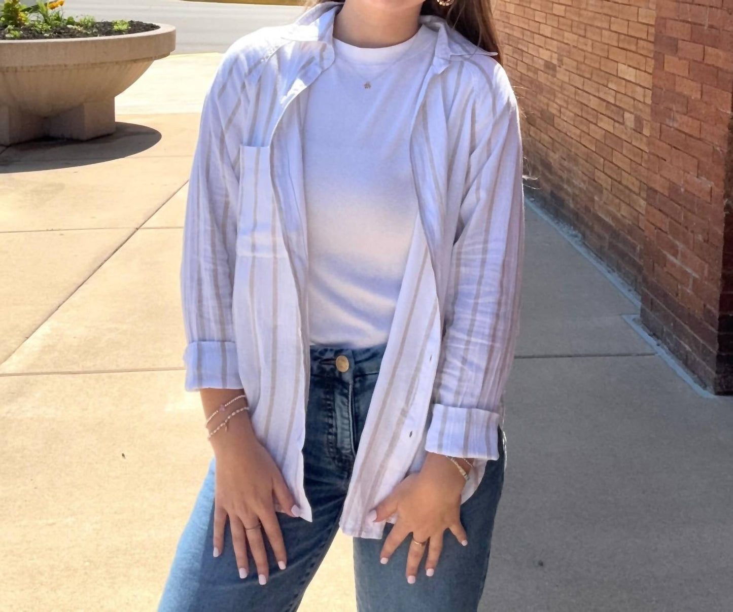 Z Supply - The Perfect Linen Long Sleeve Top