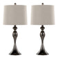Ashland 27" Contemporary Metal Table Lamp Set of 2