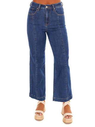 Risen - Close Call High Rise Wide Ankle Jeans