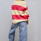 Endless Rose - Fuzzy And Striped Sweater