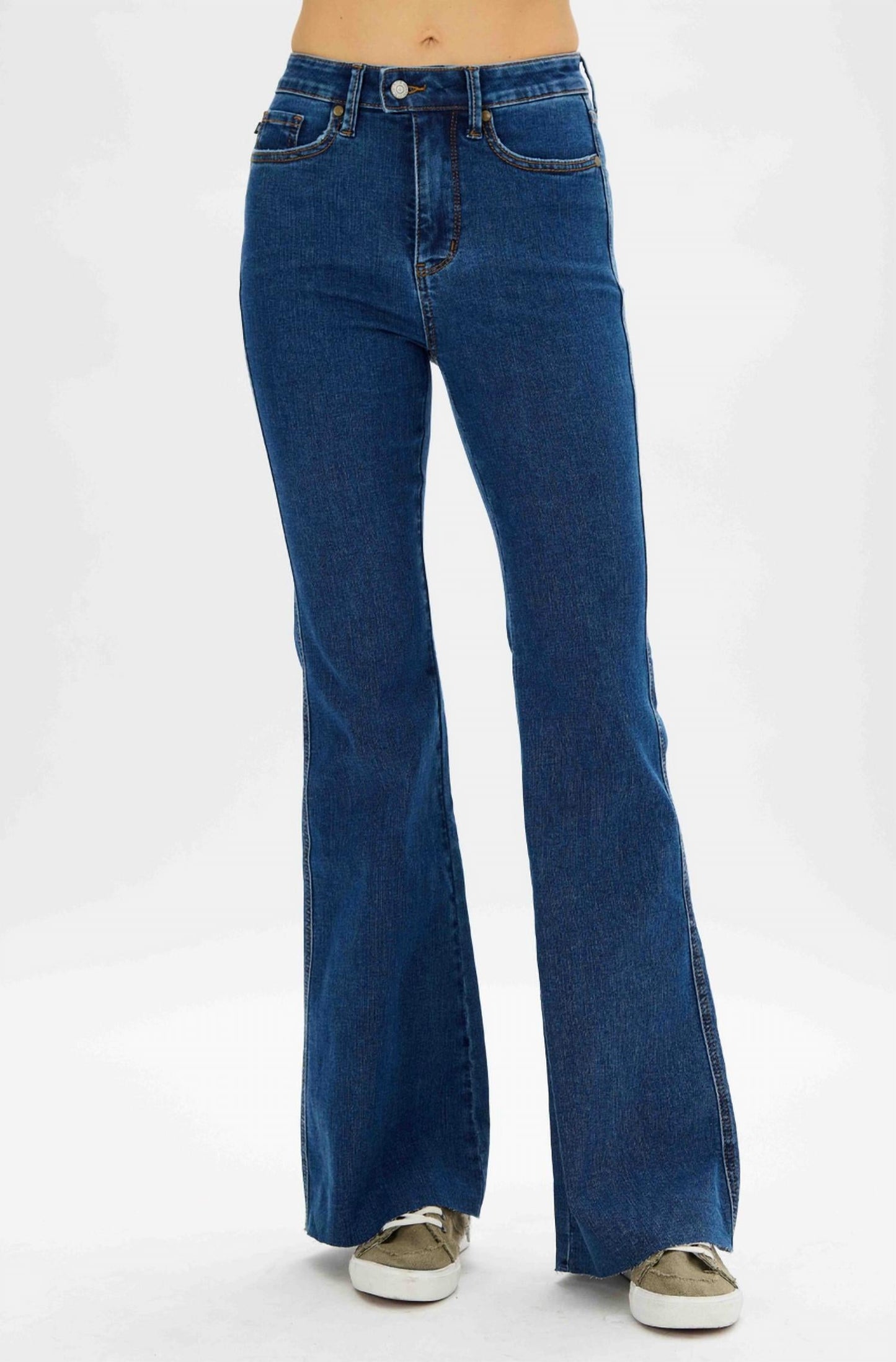 Judy Blue - High Waist Tummy Control Flare Jeans With Sorbtek Moisture Control