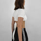 Mimosa - Crew Neck Cropped Underwire Tee