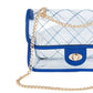Bella Chic - Women's Quilted Clear Pvc Bag