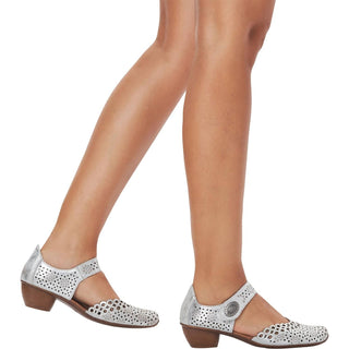 Rieker - Women's Mirjam 53 Casual Leather Mary Jane Shoes