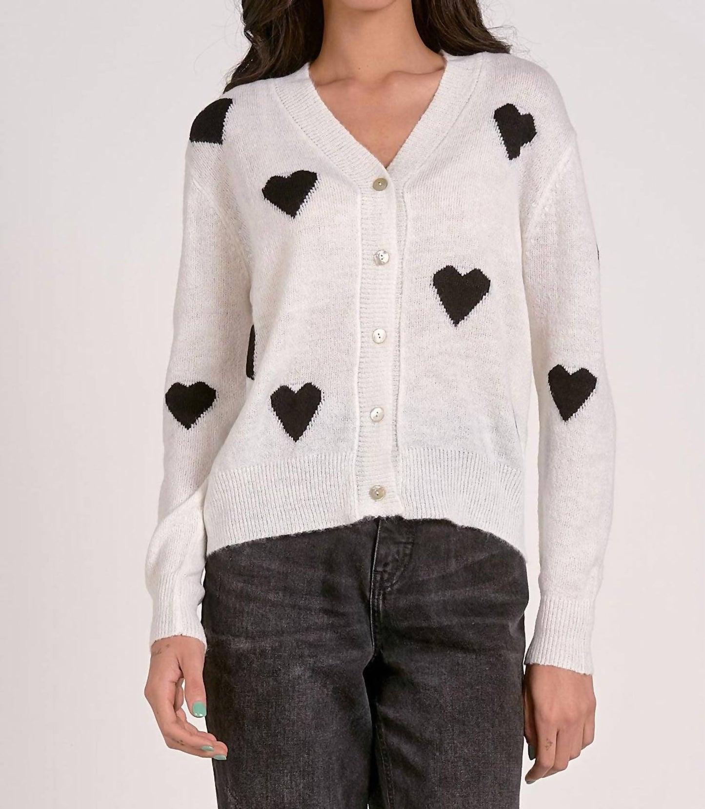 Elan - Hearts Cardigan