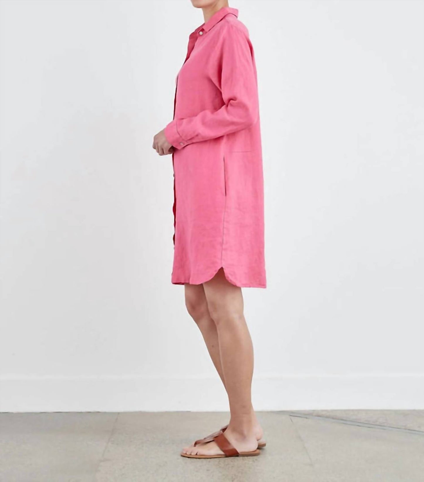 Cut Loose - Hanky Linen Shirt Dress