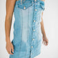 Falcon Park - Juliette Denim Strapless Mini Dress