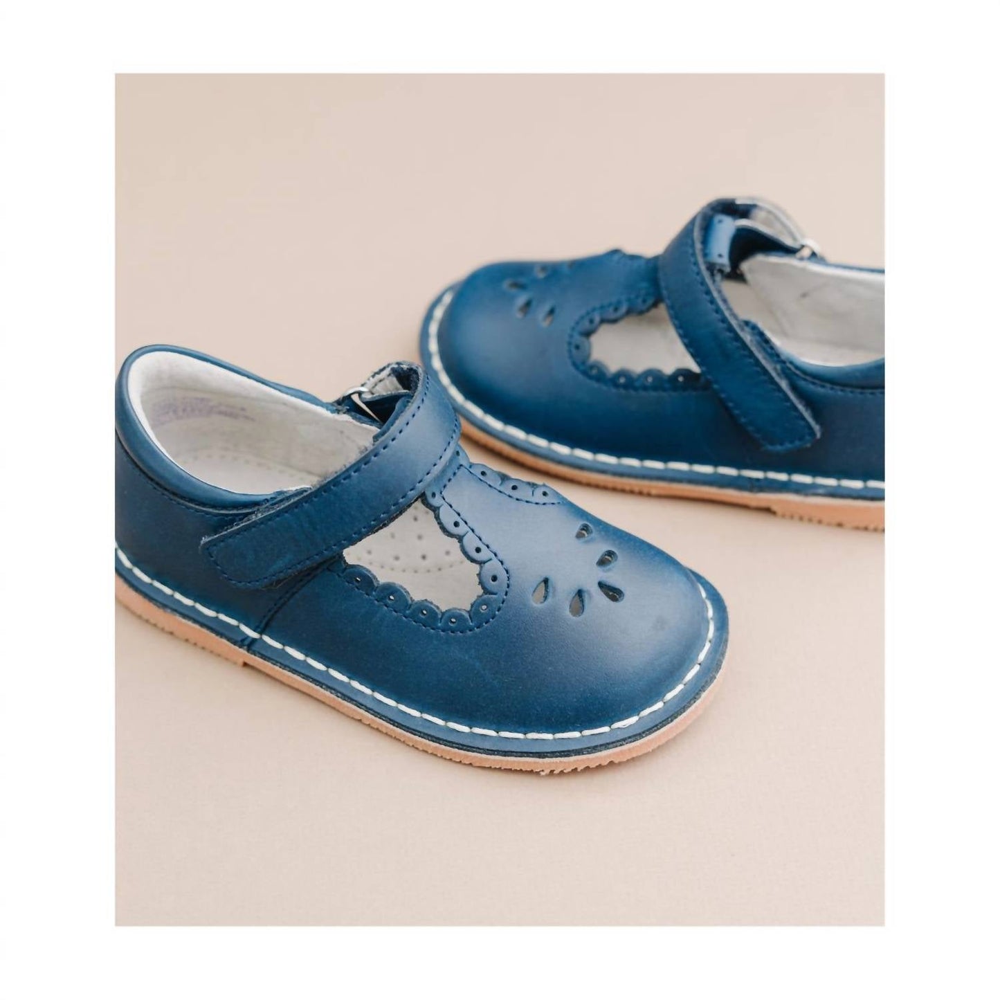 L'Amour - Baby Girl Angie Scalloped Mary Jane Shoes