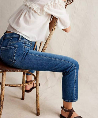 Free People - Leila High-rise Leggy Slim Jeans