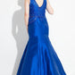Rachel Allan - Beaded Mikado Mermaid Prom Gown