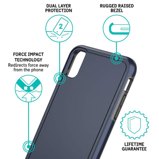 Pelican Adventurer Dual Layer Slim Protection Case for iPhone Xs Max - Navy Blue