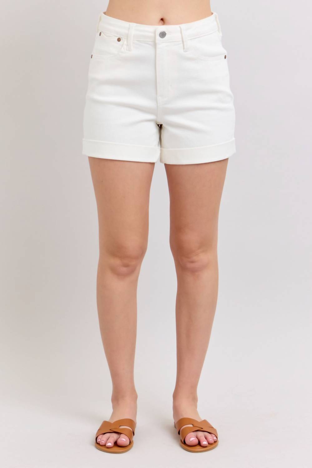Judy Blue - High Waist Double Roll Cuff Shorts